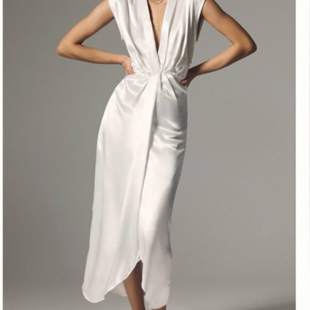 Anthropologie White Dress